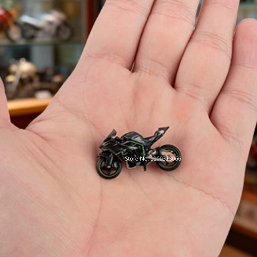 MAKEDA Kawasaki H2R Motorrad-Spielzeugmodell, 1:64, Metall, Gummi, ab 14 Jahren - Bild 3