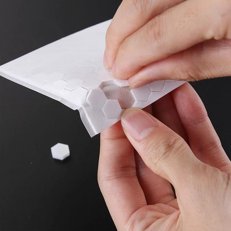 240 Stück Selbstklebendes doppelseitiges Klettband aus weißem EVA-Schaumstoff für DIY-Bastelarbeiten - Bild 4