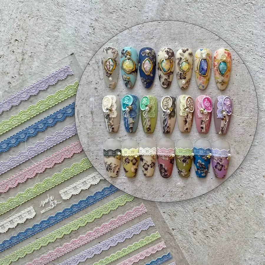 NAILFYOU Nagelaufkleber MS-230, Bunt, Glänzend, Unisex - Bild 1