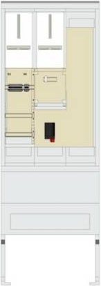 Hager Wandlerschrank ZAW131AZ1 in Weiß - Bild 1
