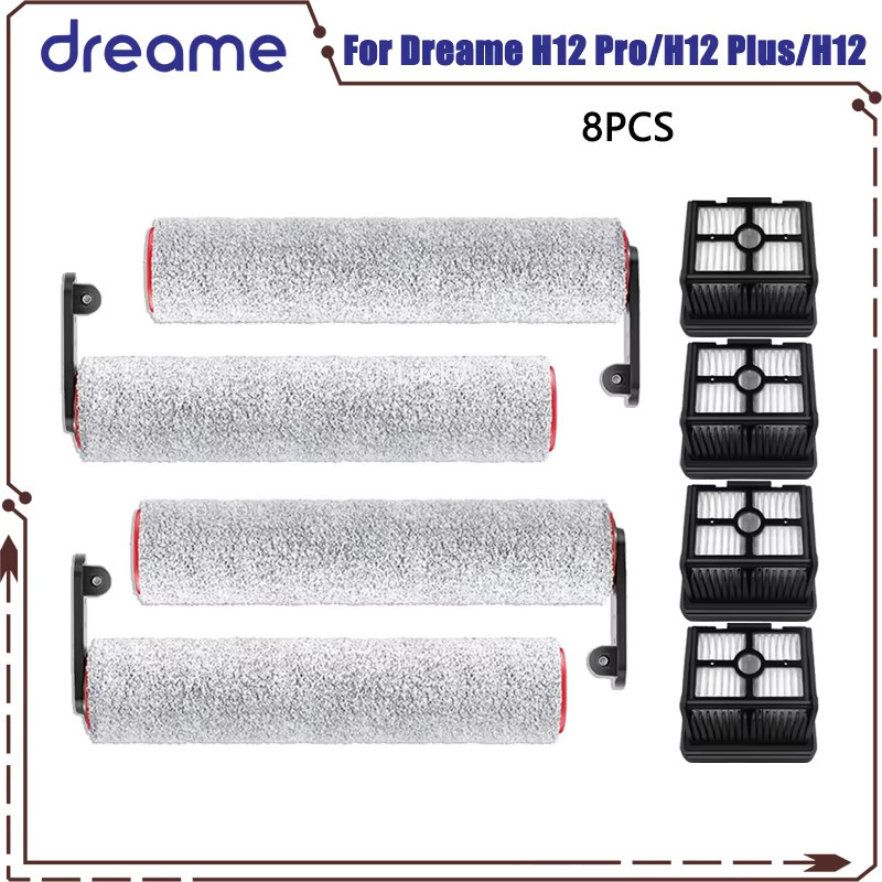 Dreame Ersatzteil-Set für Nass-Trocken-Staubsauger mit weicher Bürste, Roller und HEPA-Filter passend für H12 Pro, H15 Pro, H12 Plus und H12 Core - Bild 2