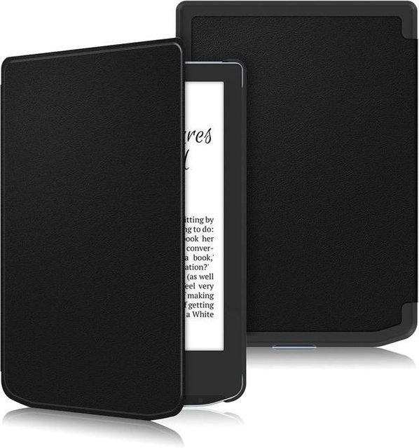 Hoejse Smart Cover Klapphülle aus PU Leder für Pocketbook Verse Pro PB629 und PB634 in Schwarz - Bild 1