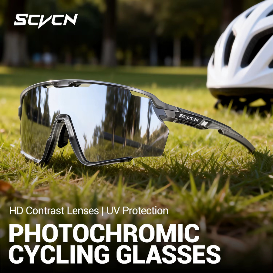 SCVCN Sportsonnenbrille, Vollrand, Kunststoff - Bild 3