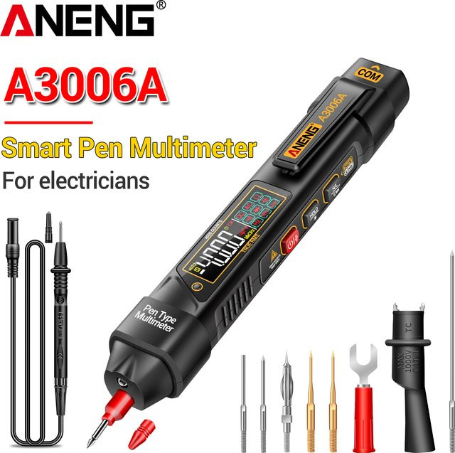 ANENG A3006A VA Multimeter mit umkehrbarem Display, automatischer Bereichswahl, 4000 Zählungen, 600V, NCV, Frequenz, Kapazität und Durchgangsprüfung - Bild 1