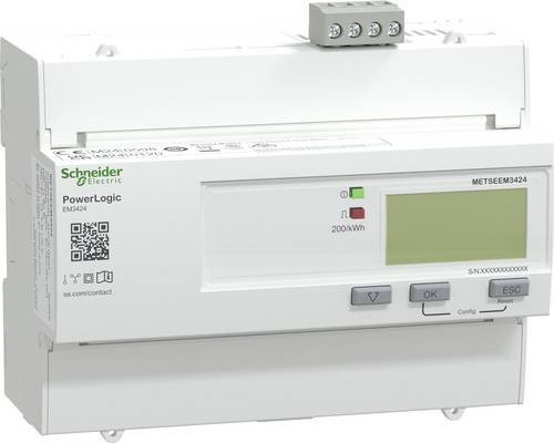 Schneider Electric METSEEM3424 Digitaler Energiezähler 125A in Weiß - Bild 1