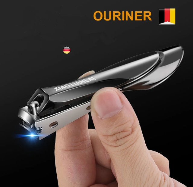 Nagelknipser Edelstahl mit Nagelreiniger und Feile, Unisex - Bild 1