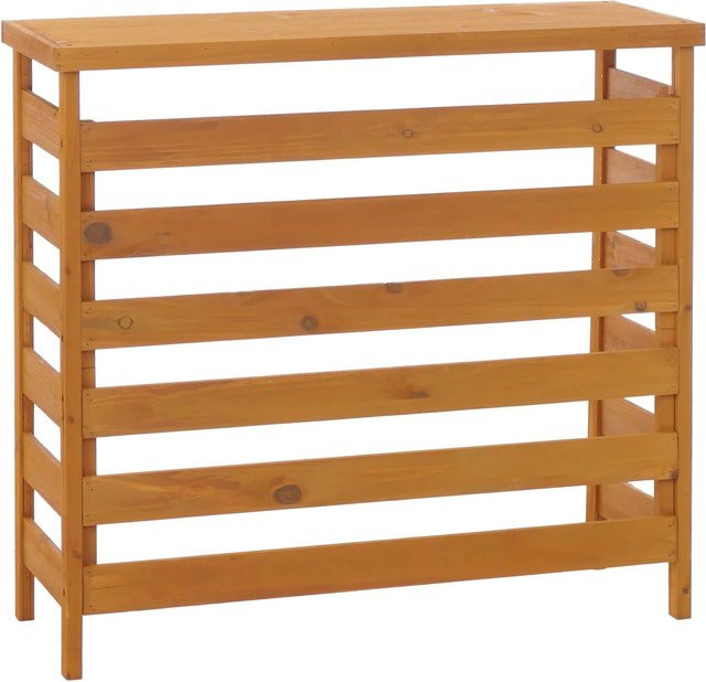 MCW Verkleidung für Klimaanlage und Wärmetauscher Q15 aus Holz in Natur, B/T/H: 78 x 84 x 32 cm - Bild 2