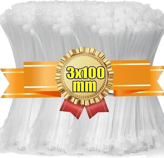 Yiran Furniture Selbstsichernde Kabelbinder aus Nylon in Schwarz und Weiß, 100 Stück - Bild 1
