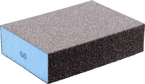 PFERD Wasserfester Schleifschwamm zweiseitig A60 Blau für Holz, Metall und Lack, 5 Stück, B: 12,0 cm, H: 9,8 cm, T: 1,3 cm - Bild 1