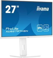 iiyama ProLite XUB2797HSN-W2 LED-Monitor, 27 Zoll Full HD IPS Display, Weiß, mit USB-C, DisplayPort und Ethernet/LAN - Bild 1