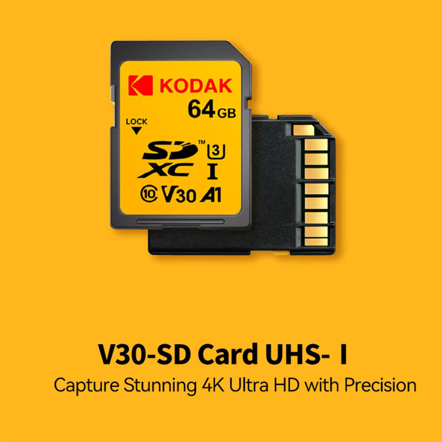 Kodak SD-Speicherkarte für DSLR-Kameras mit 256 GB, UHS-I U3 V30 für 4K-Videos inklusive Kartenleser - Bild 3