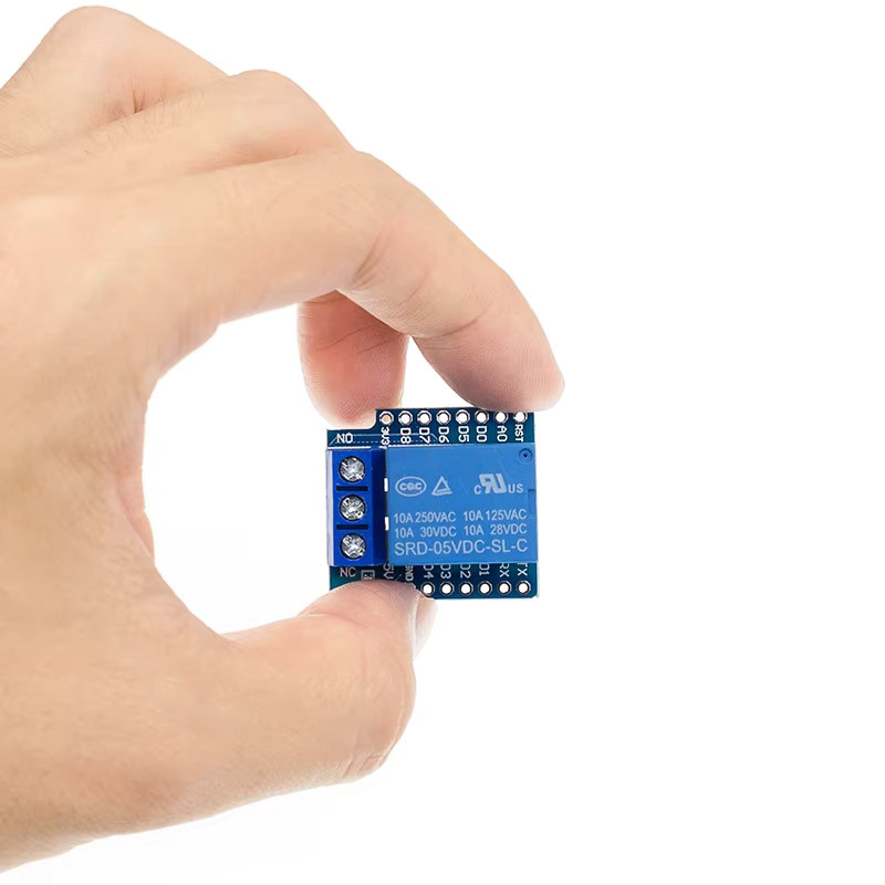 AITEXM ROBOT 1-Kanal D1 Mini Relais Modul für ESP8266 Entwicklung Boards in Blau - Bild 3