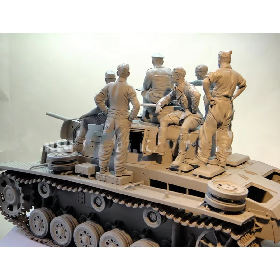 GK Resin-Soldatenmodell, Militär, 6-teiliges Set, unmontiert, unbemalt - Bild 2