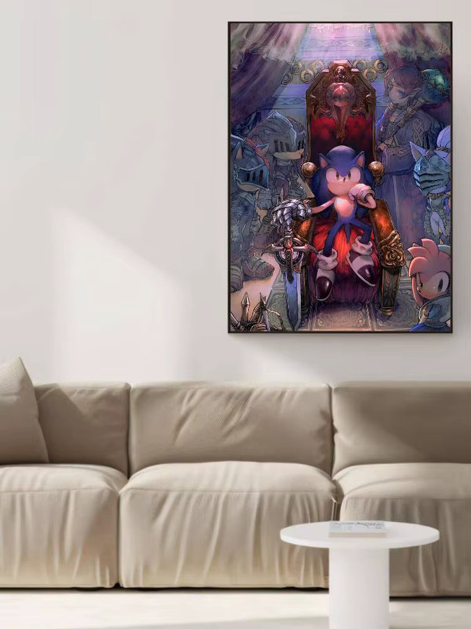 Kayou Sonic Manga-Poster als bunter Wandaufkleber für deine Wohnzimmer- oder Bar-Dekoration - Bild 1