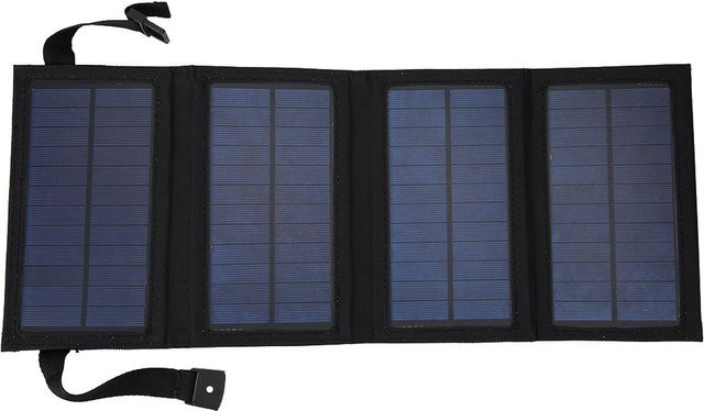KONNWEI Faltbares USB Solarladegerät für Reise und Camping in Grau - Bild 1