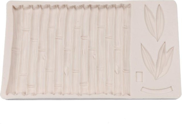 CosyHome Silikon Kuchenform mit Bambusblätter Muster für Pudding, Desserts und Seifenherstellung, beige - Bild 1
