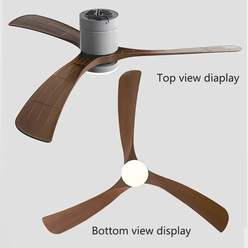 ZIMULONG Moderner Deckenventilator mit LED-Licht und Fernbedienung in Braun und Weiß - Bild 2