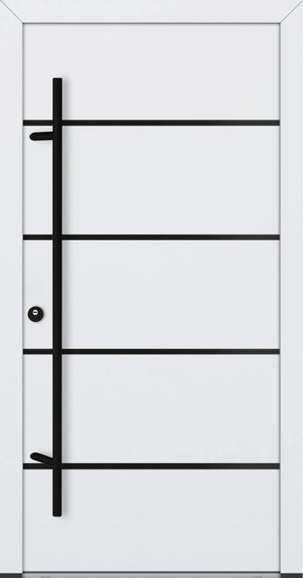 FM Türen AS68 Modell 22 Innenbeschläge Set Weiß Links aus Stahl B/H: 100 x 210 cm - Bild 1