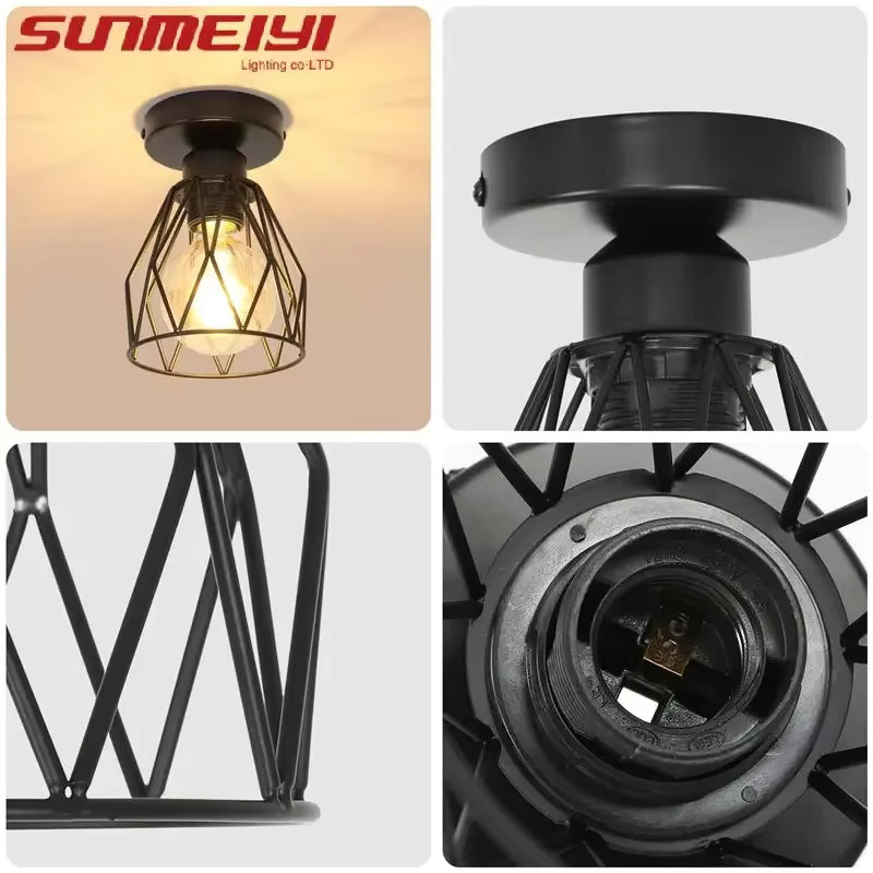 OSABO Deckenlampe im Nordic Design aus Metall in Schwarz für Schlafzimmer, Flur und Restaurant - Bild 3