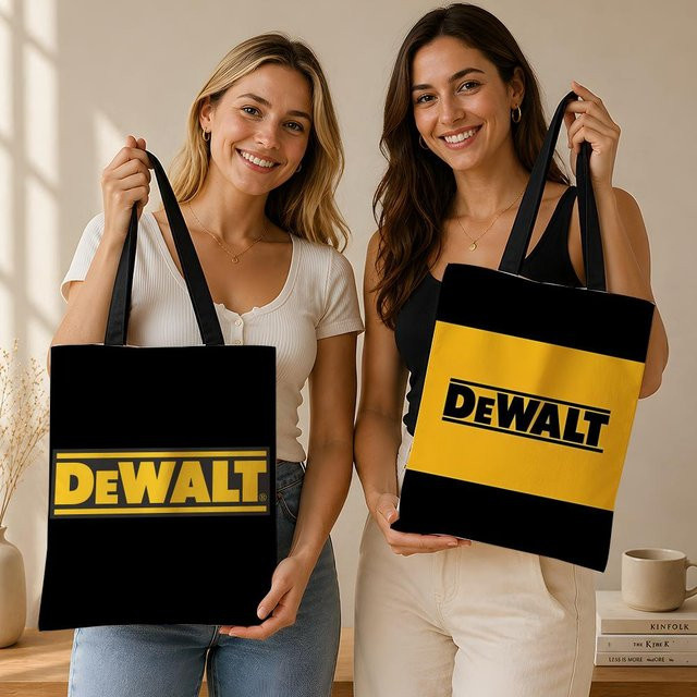D-De-Walt-T Canvas-Schultertasche in Schwarz für Schule, Pendeln und Reisen - Bild 1