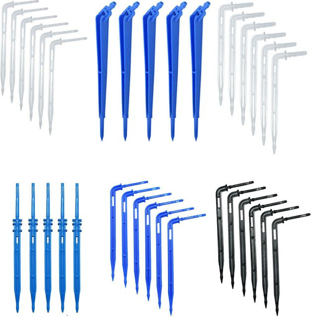 WHWH Micro Drip Emitter Pfeil Tropfer für Gartenbewässerung und Gewächshaus, Blau, 3/5 mm und 4/7 mm - Bild 1