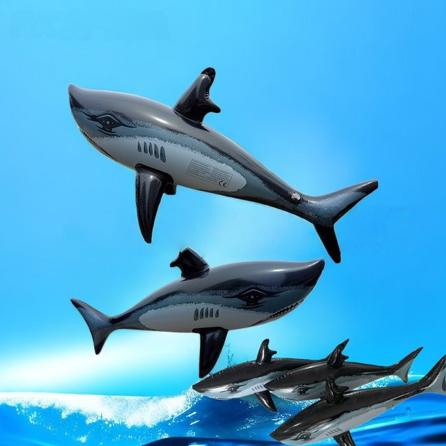 Meade Aufblasbare Shark Float Spielzeug, 2-teiliges Set - Bild 1
