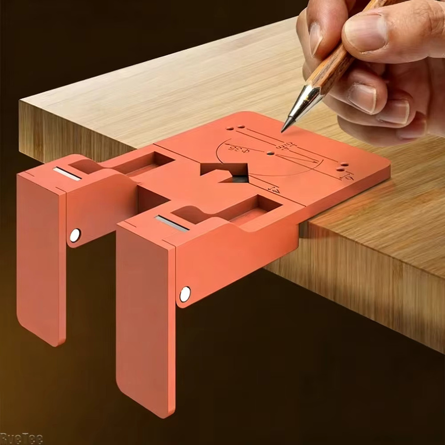 RveTee Magnetische Fixierplatte für die Scharniermontage in Orange – Tragbares Hilfswerkzeug für die Holzbearbeitung - Bild 4