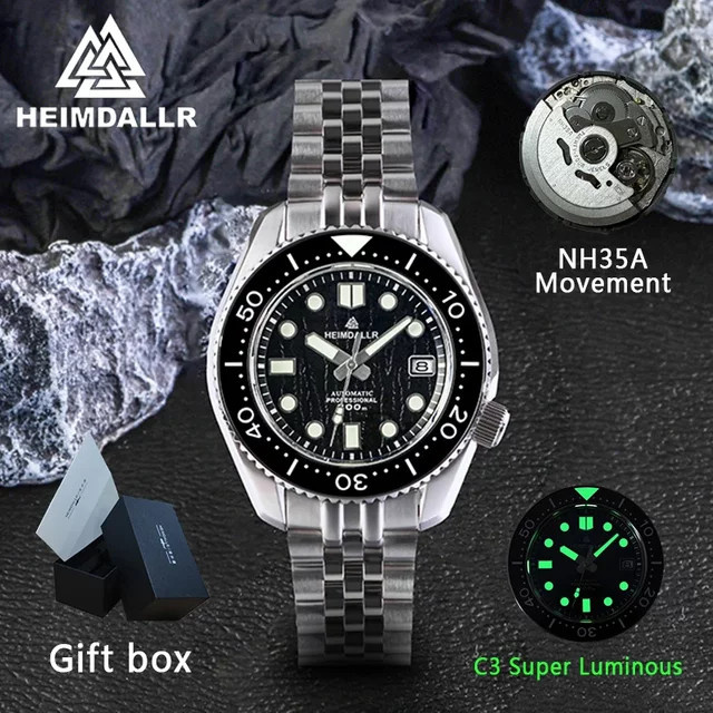 HEIMDALLR Taucheruhr, Automatik, Edelstahl, Keramik, Saphirglas, Herren - Bild 1
