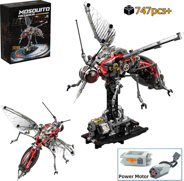 HUATEC Mechanisches Mücken-Bauklötzchen-Set, Tiere, Set / Bundle - Bild 1