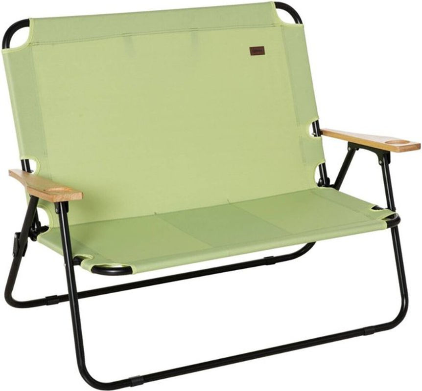 Outsunny Campingstuhl grün aus Stoff B/H/L: 67 x 80 x 141 cm - Bild 3