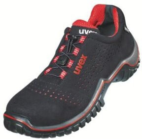 Uvex Halbschuhe Motion Style S1 in Schwarz Rot Grösse 40 Weite 11 - Bild 1