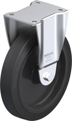 Blickle Bockrolle BH-POEV 250R in Schwarz aus Stahl mit 250 mm Rad-Durchmesser und 600 kg Tragfähigkeit - Bild 1