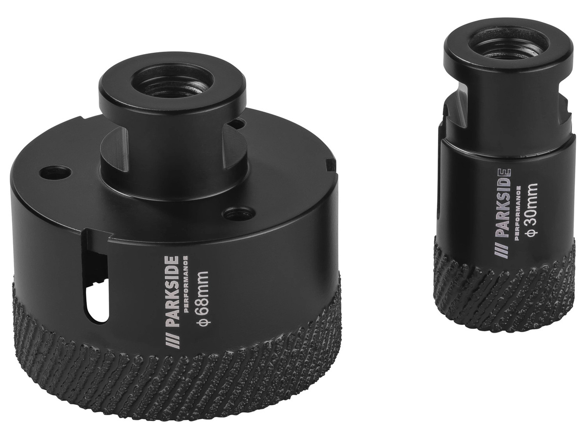 Parkside Diamant-Bohrkronen Set für präzises Bohren, Durchmesser: 30 mm und 68 mm - Bild 3