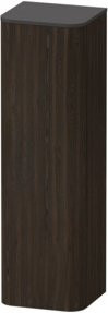 Duravit Halbhochschrank Happy D.2 Plus in Nussbaum gebürstet mit Glastüren, B/T/H: 40 x 36 x 133,6 cm - Bild 1