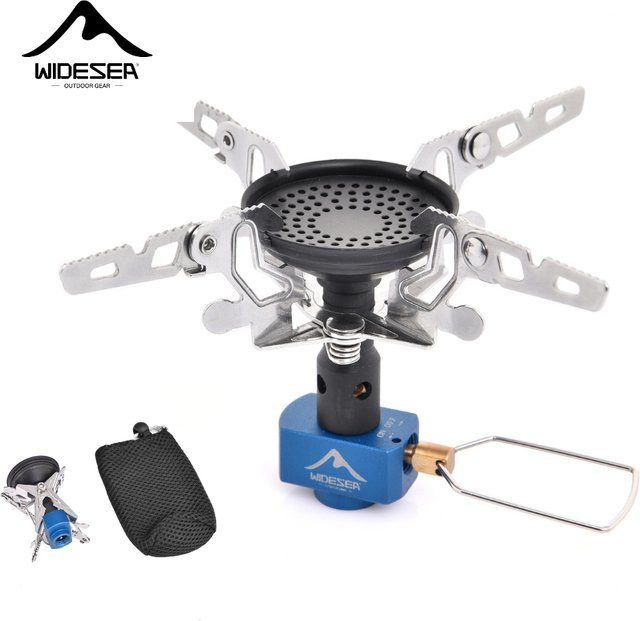 Widesea Tragbarer Camping-Gaskocher aus Aluminiumlegierung mit 3300 W Leistung und Tragetasche für Outdoor-Aktivitäten - Bild 1
