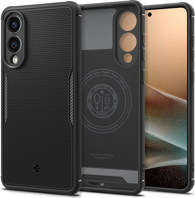 Spigen Core Armor MagSafe Schutzhülle für Samsung Galaxy S25 Edge S937 in Mattschwarz - Bild 1