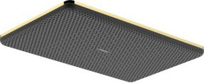 Hansgrohe Raindance Alive Q Kopfbrause in Gold, rechteckig, mit Regen- und Jet-Strahl, Breite: 21,4 cm, Höhe: 34,3 cm - Bild 1