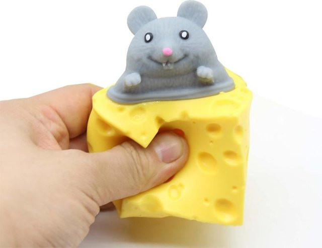 BC Pet Supplies Pop-Up-Spielzeug mit Maus und Käseblock, zum Quetschen - Bild 1