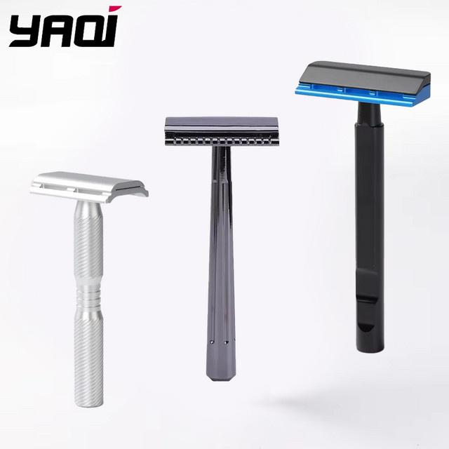 YAQI Sicherheitsrasierer Black and Blue Color Tachi Ghost und SE Katana Globe Trotter - Bild 1