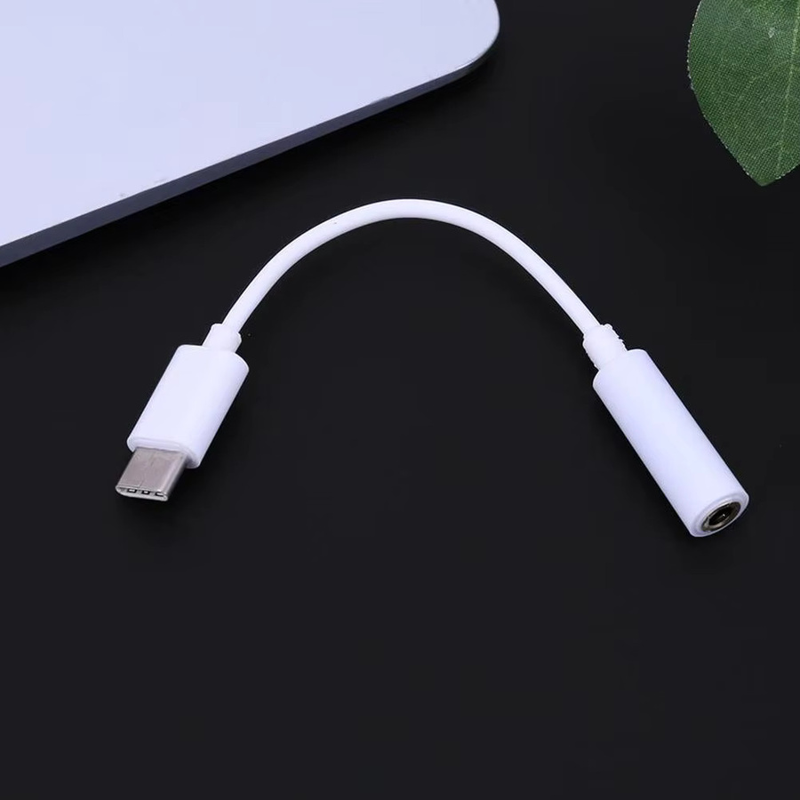 USB-C auf 3,5 mm Klinke Kopfhörer-Adapter für iPhone 15, 15 Plus, 15 Pro und 15 Pro Max in Weiß - Bild 2