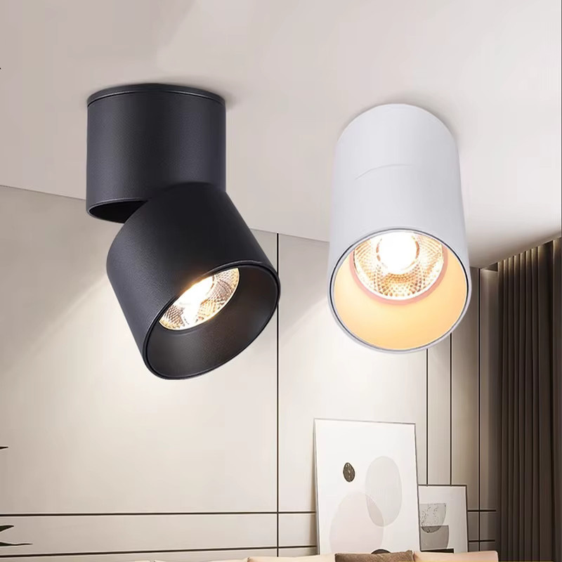 OSABO LED-Strahler in Weiß mit Aluminiumgehäuse, 8W, 220V, verstellbare Strahlrichtung, moderne Zylinder-Wandleuchte und Decken-Downlight - Bild 3