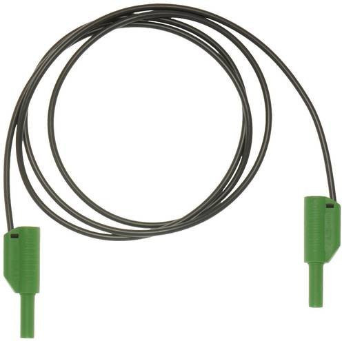 Metrel A 1341 Sicherheits-Messleitung mit 4mm Bananensteckern, Schwarz und Grün, Länge: 1,50 m - Bild 1
