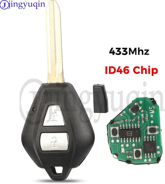 Jingyuqin Smart Auto Schlüssel Ersatz mit 433MHz ID46 Chip und 2 Tasten in Schwarz für Isuzu D-Max und Holden Colorado - Bild 1