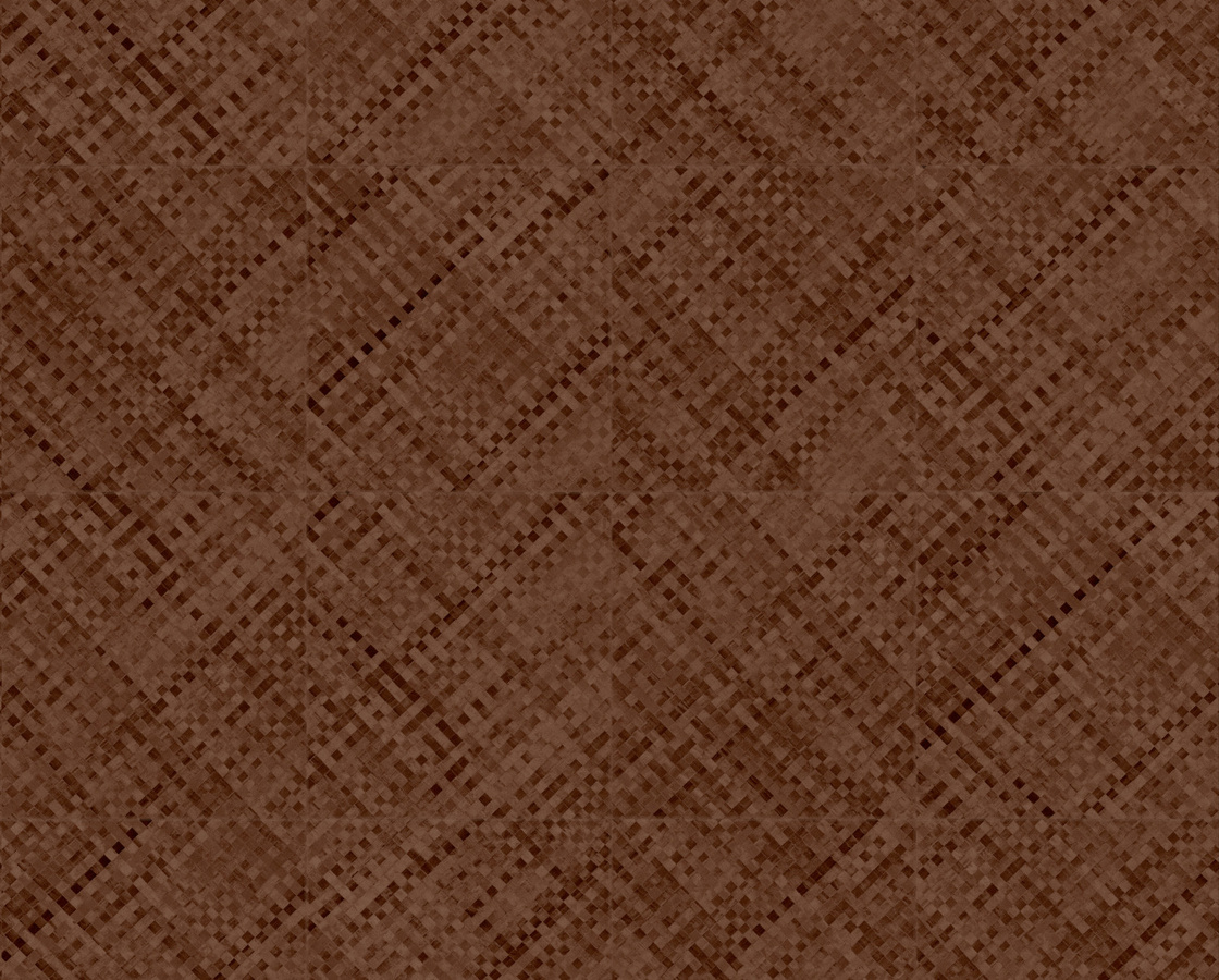Élitis Tapete Buri VP 985 80 mit botanischem Naturmotiv in Braun und geometrischem Design aus Vinyl - Bild 1