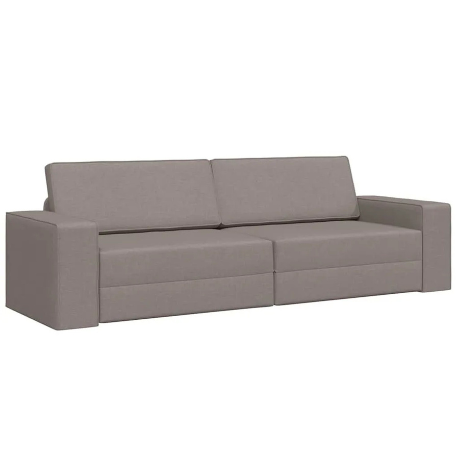 vidaXL Schlafsofa in Taupe aus Stoff mit abnehmbaren Bezügen für dein Wohnzimmer - Bild 2