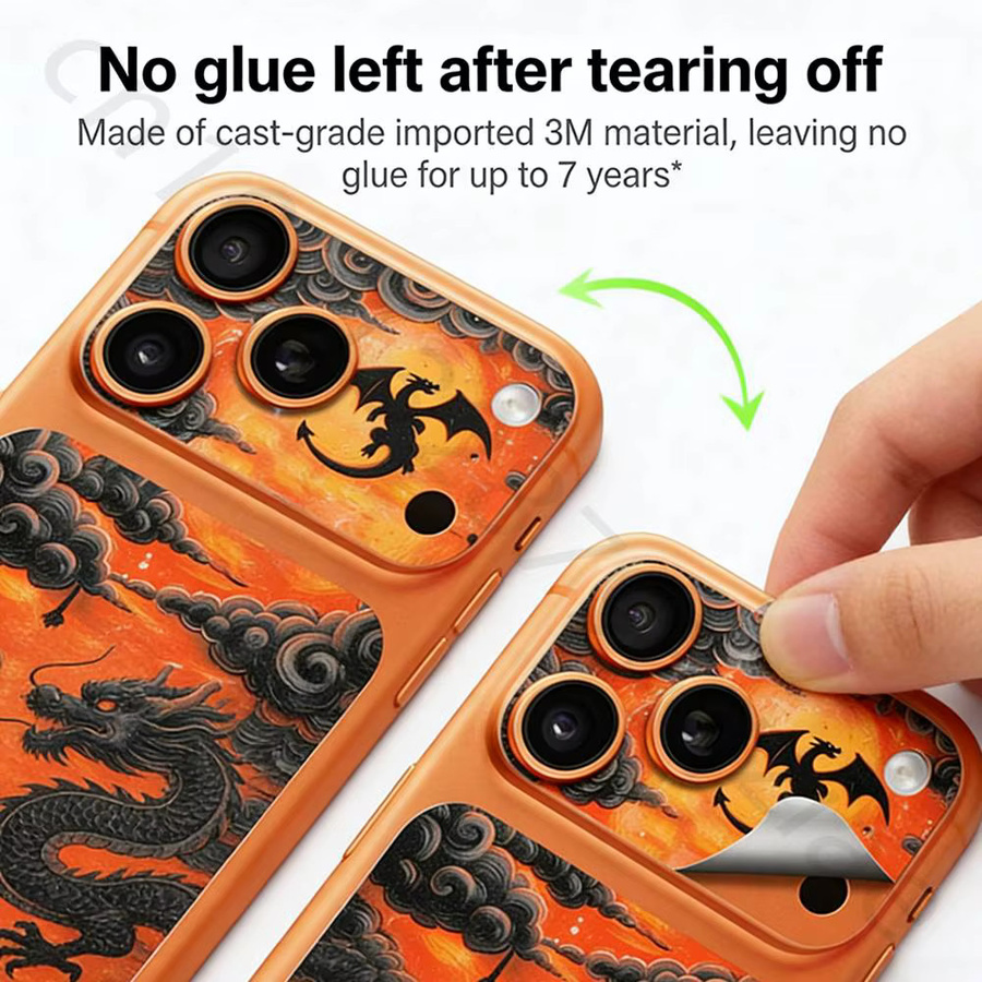 Der Wolf Rückseitenschutzfolie für iPhone 17 Pro Max und iPhone 17 Pro als 3D Skin Wrap in Mehrfarbig - Bild 4