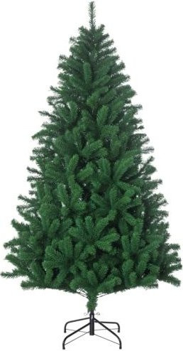 HOMCOM Weihnachtsbaum aus PVC und Metall in Grün, 1000 Zweige, Durchmesser: 120 cm, Höhe: 180 cm - Bild 1