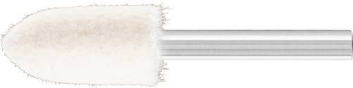PFERD Filzpolierstifte Spitzkegelform mittelhart, Durchmesser: 15 mm, Schaft-Durchmesser: 6 mm, 10 Stück, Weiß - Bild 1