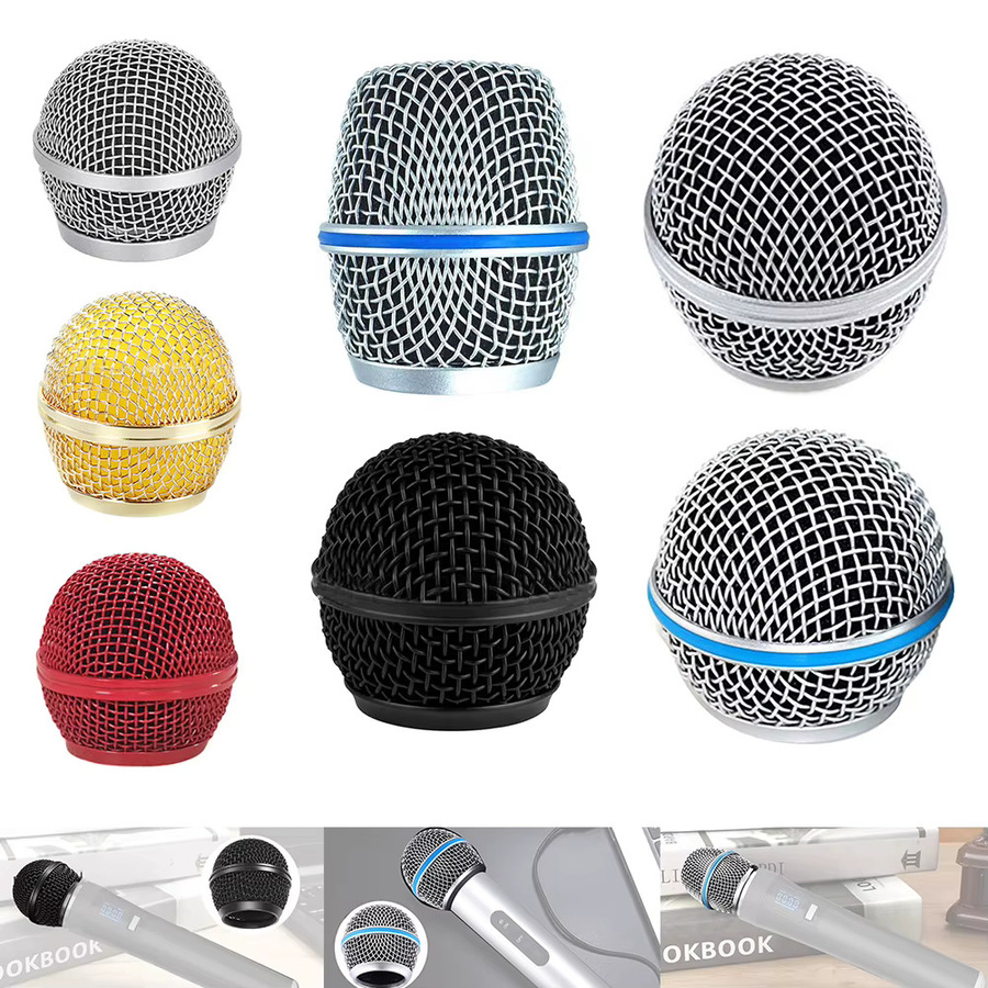 Shure Mikrofon Ersatz Kopf Stahl Mic Grille Abdeckung in Silber für Beta 58 Mikrofone - Bild 2