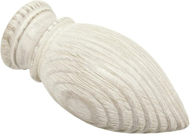 Gardinia Holz-Endknopf Country Patrone Castell Eiche Ø 25 mm, 2er Pack - Bild 1